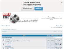Tablet Screenshot of powerforum.dk